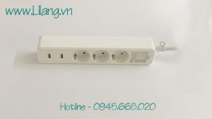 O Cam Dien 3 Lo Schuko Co Cong Sac Usb
